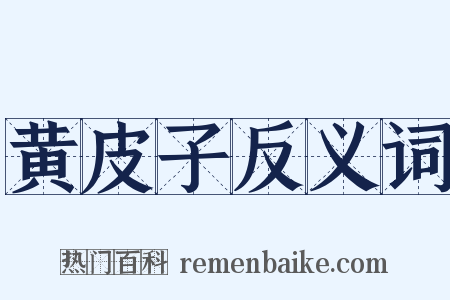 黄皮子反义词是什么意思的图片